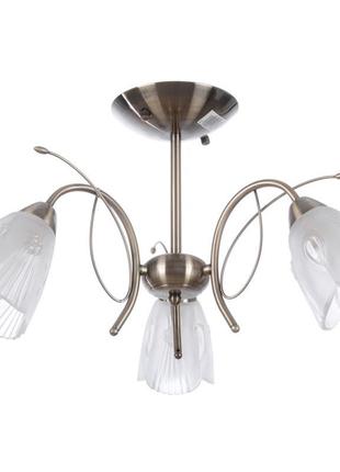 Люстра стельова класична e14 60w bz (lk-161c/3) brille yl7