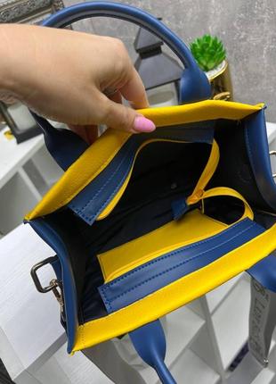 Лимитированная версия! желто-голубая - 6 - патриотические мини-сумочки на молнии в разных комбинациях (0523-6)4 фото