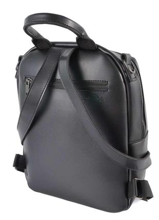 Черный - сумка-рюкзак - большой качественный с удобным карманом спереди (луцк, 802)10 фото