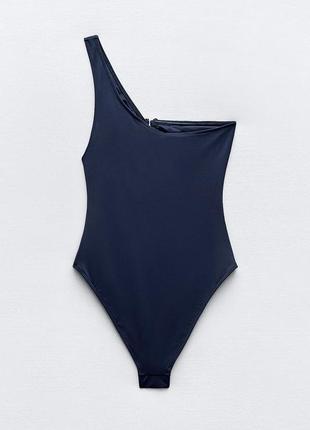 В наличии! слитный купальник на одно плечо zara 2910/0015 фото