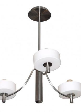 Люстра стельова класична e14 60w pn (br-174c/3) brille 172044