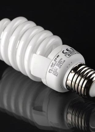 Лампа энергосберегающая e27 pl-sp 24w/827 techno br