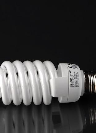 Лампа энергосберегающая e27 pl-sp 24w/827 techno br