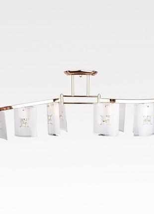 Люстра стельова e14 40w g (lk-352c/6) brille l67-039