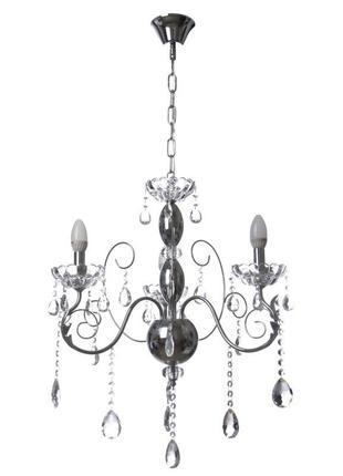 Люстра свічка підвісна кришталева e14 60w (bcl-658s/3) brille 22-830