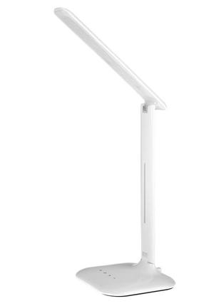 Настільна лампа на гнучкій ніжці сенсорна sl-82 6w wh brille 32-875