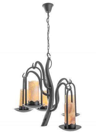 Люстра підвісна кантрі e27 60w bk (bkl-225s/5) brille 23-320