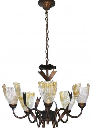 Люстра підвісна кантрі e14 60w br (bkl-157s/5) brille 180113