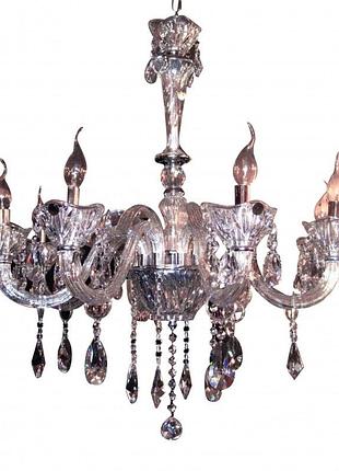 Люстра свічка підвісна кришталева e14 40w ch (bcl-264s/8) brille 186335