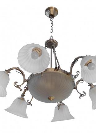 Люстра підвісна класична e27 60w bz (bkl-435s/8) brille l5-234