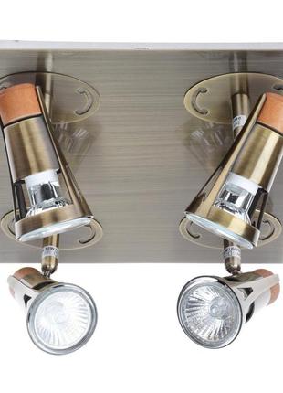 Світильник настінно-стельовий спот поворотний накладний htl-98/4 brille 176303