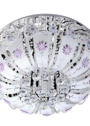 Люстра стельова розвмна кришталева e14 40w wh (bcl-625c/9) brille 22-527