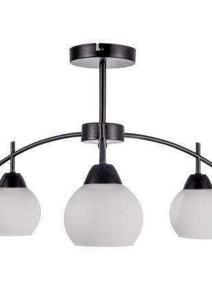 Люстра стельова класична в зал e27 60w bk (lk-562c/3) brille 22-950