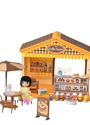 Игровой набор домик для куклы кофейня im365