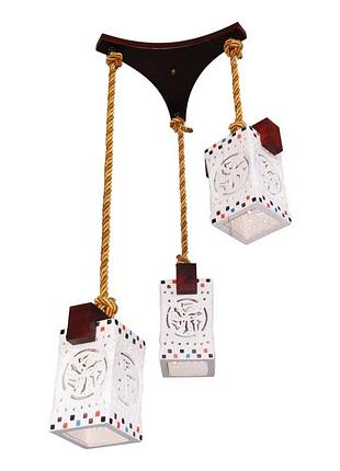 Люстра підвісна дерев'яна e27 40w br (br-477s/3) brille 177526