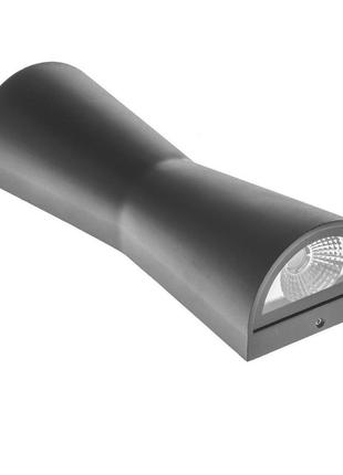 Підсвітка led фасадна ip65 al-229/2х3w nw cob bk brille 34-191