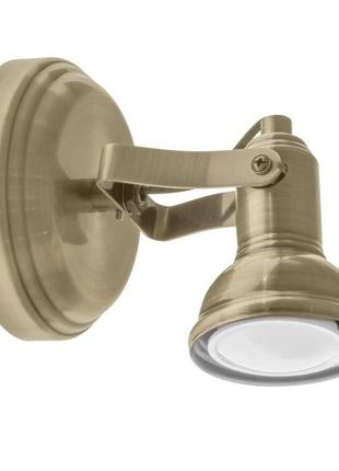 Світильник лофт настінний спот накладний htl-196/1 gu10 ab brille 26-758