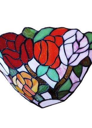 Бра тіффані настінне накладне bl-623w/1 e27 brille 178160