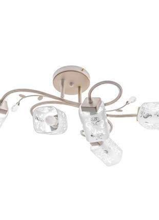 Люстра стельова e14 40w wh (lk-627c/5) brille 23-282
