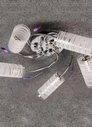 Люстра стельова класична e14 60w ch (lk-173c/5) brille yl73