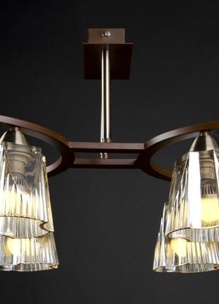 Люстра стельова для коридору e14 40w br (lk-516c/4) brille l91-008