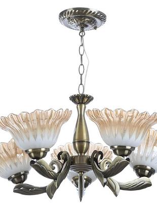 Люстра підвісна флористика e27 60w bz (bkl-172s/5) brille 180229