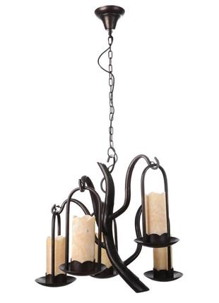 Люстра підвісна кантрі e27 60w bk (bkl-221s/5) brille 180580