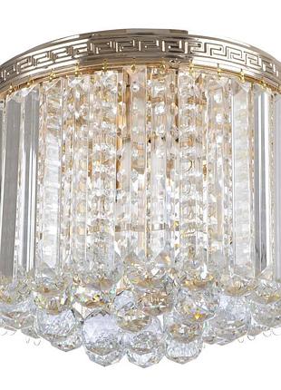 Люстра торт стельова з підсвічуванням led e14 40w glass (bcl-608c/2) brille 22-509