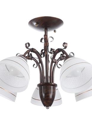 Люстра стельова e27 60w br (lk-526c/5) brille l98-008