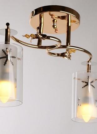 Люстра стельова для кухні e14 40w g (lk-372c/2) brille l67-067