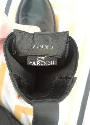 Чоботи, ботінки farinni, шкіряні ,жіночі9 фото