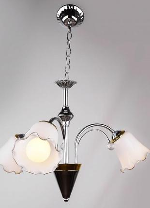 Люстра підвісна флористика e27 60w ch (lk-398s/3) brille l67-108