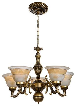 Люстра підвісна класична e27 60w pb (bkl-001s/5) brille 180002