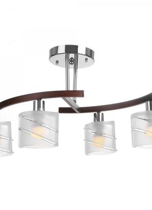 Люстра стельова класична e14 40w br (br-591c/4) brille l66-053