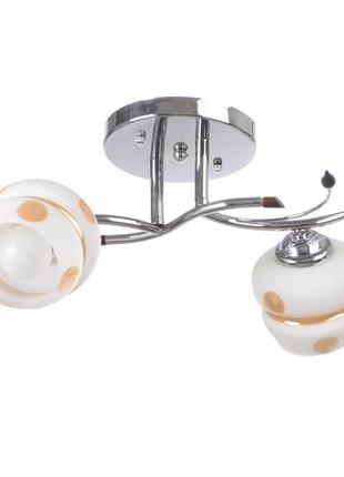 Люстра стельова в спальню e27 60w ch (lk-479c/2) brille l67-241