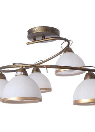 Люстра стельова e14 60w g (lk-146c/5) brille 187654