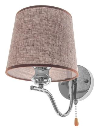 Бра настінне накладне з абажуром bkl-657w/1 e27 ch brille 29-026