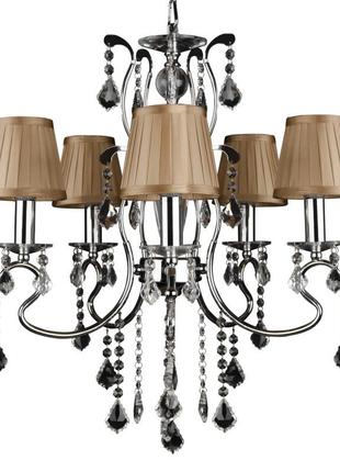 Люстра підвісна з абажуром класична e14 60w ch (bcl-307s/5) brille 186384