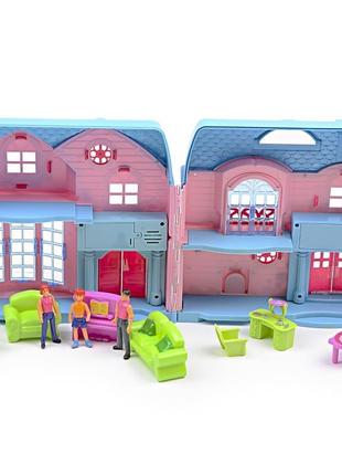 Ігровий набір ляльковий будиночок з фігурками im443