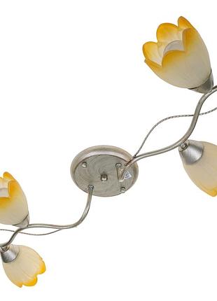 Люстра стельова флористика e14 60w g (lk-196s/4) brille l5-307