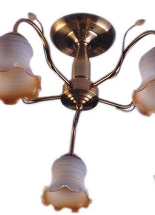 Люстра стельова флористика e14 40w g (lk-227c/5) brille l53-039