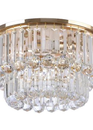 Люстра торт стельова з підсвічуванням led e14 40w glass (bcl-611c/3) brille 22-512