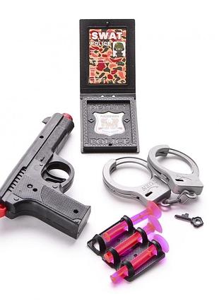 Ігровий набір пістолет з присосками, рація та наручники im116c