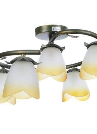 Люстра стельова класична e14 60w br (bkl-068c/5) brille 180466