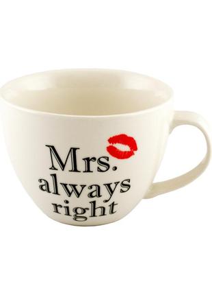 Чашка keramia mrs. always right, 520ml