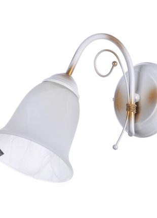 Бра настінне накладне класичне bkl-470w/1 e27 wh brille 26-267