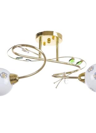 Люстра стельова класична e14 40w g (lk-392c/2) brille l67-099