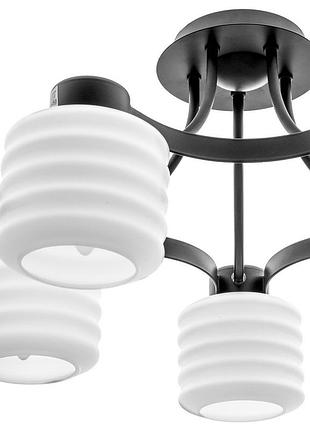 Люстра стельова класична e27 60w bk (br-01461c/5) brille 23-0662 фото