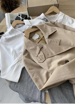 Плотный тренч h&m