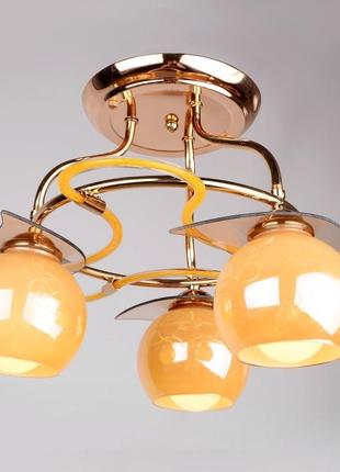 Люстра стельова для кухні e27 60w g (lk-359c/3) brille l67-049